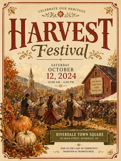 AI Generated Traditional Festival Poster