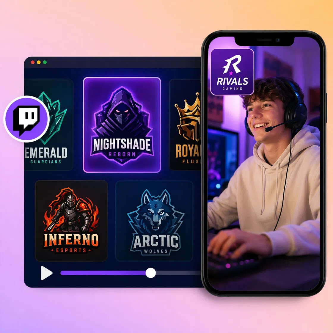 Create logos for your Twitch channel