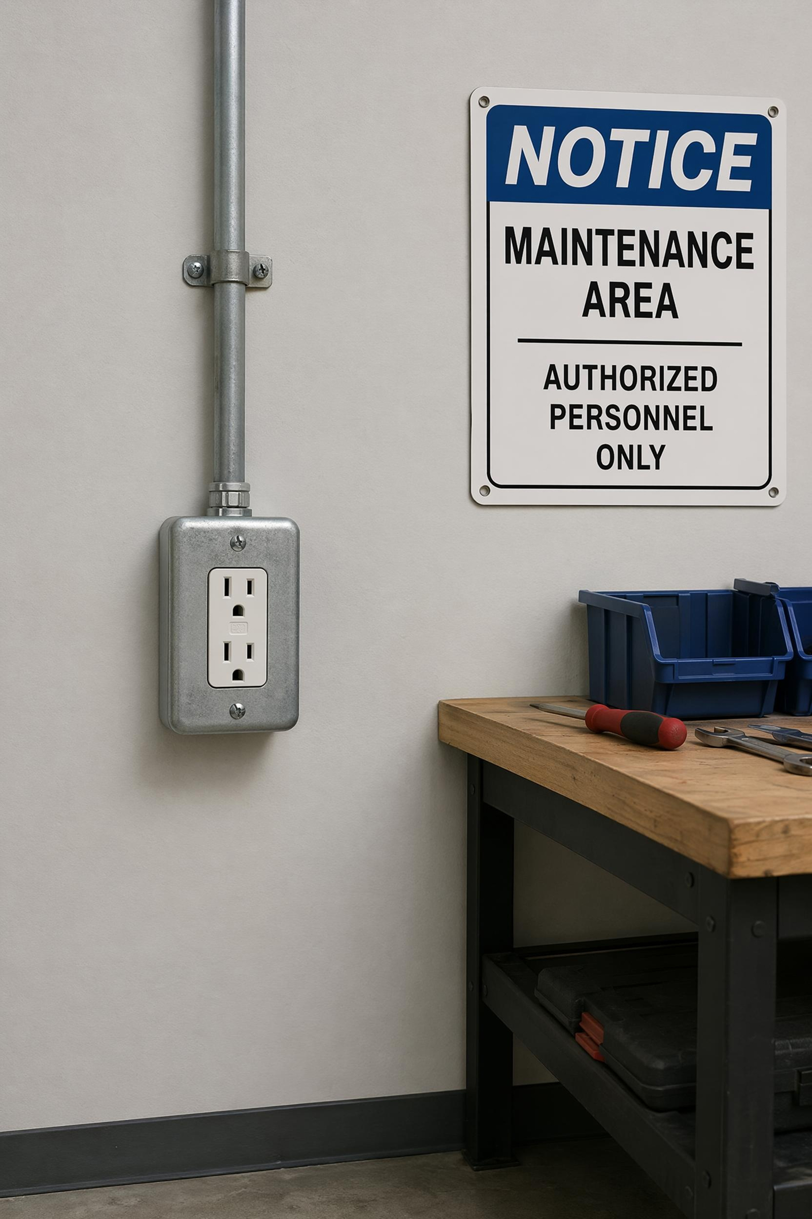maintenance area safety notice