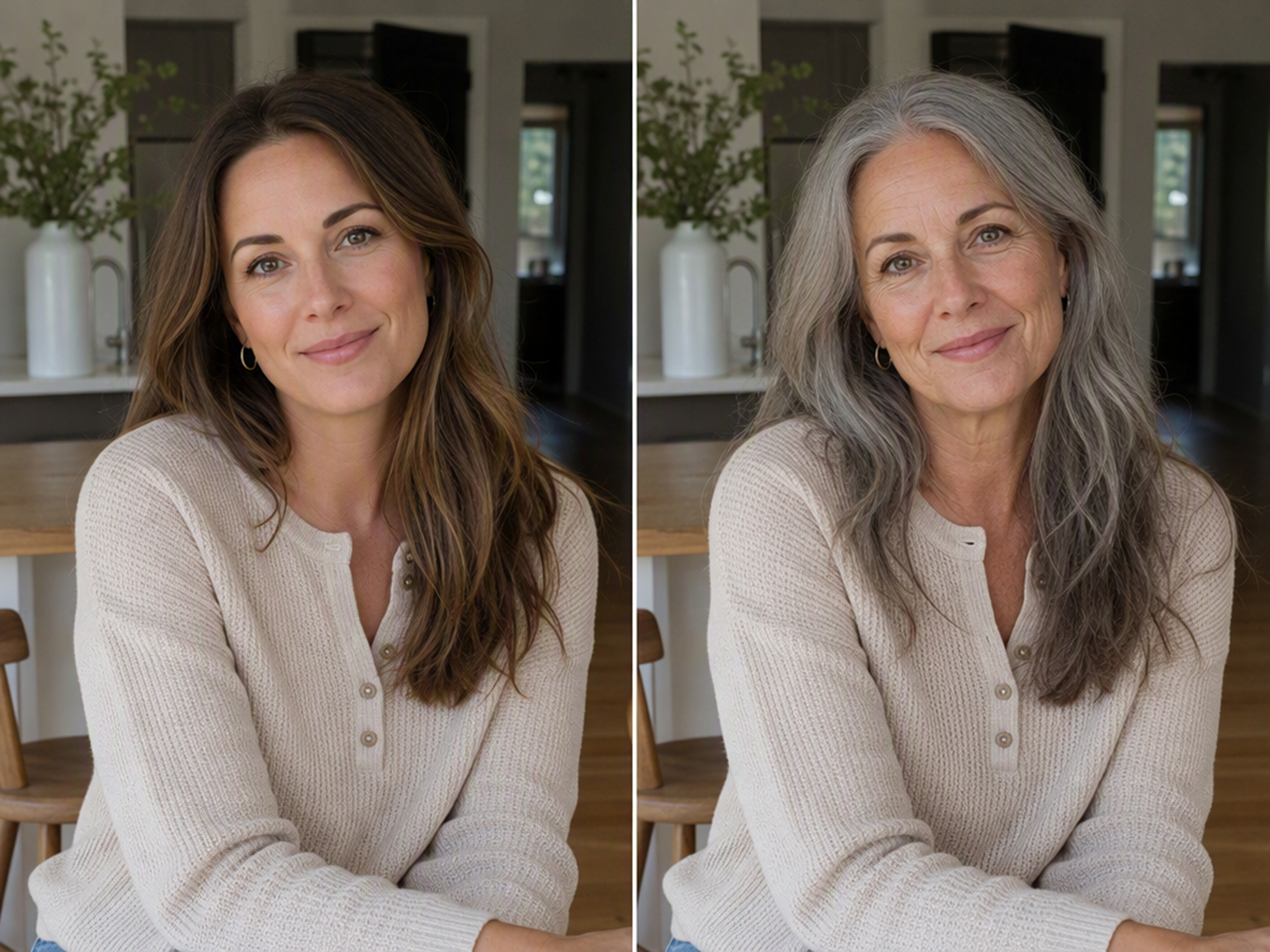 Retain the Portrait Composition while using ai age filter