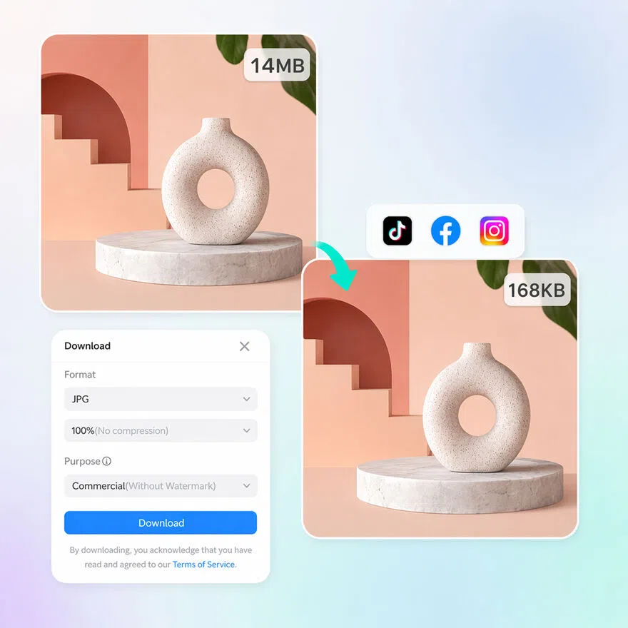 Make Large Images Small Enough to Upload