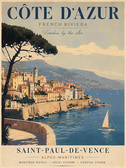 France travel poster