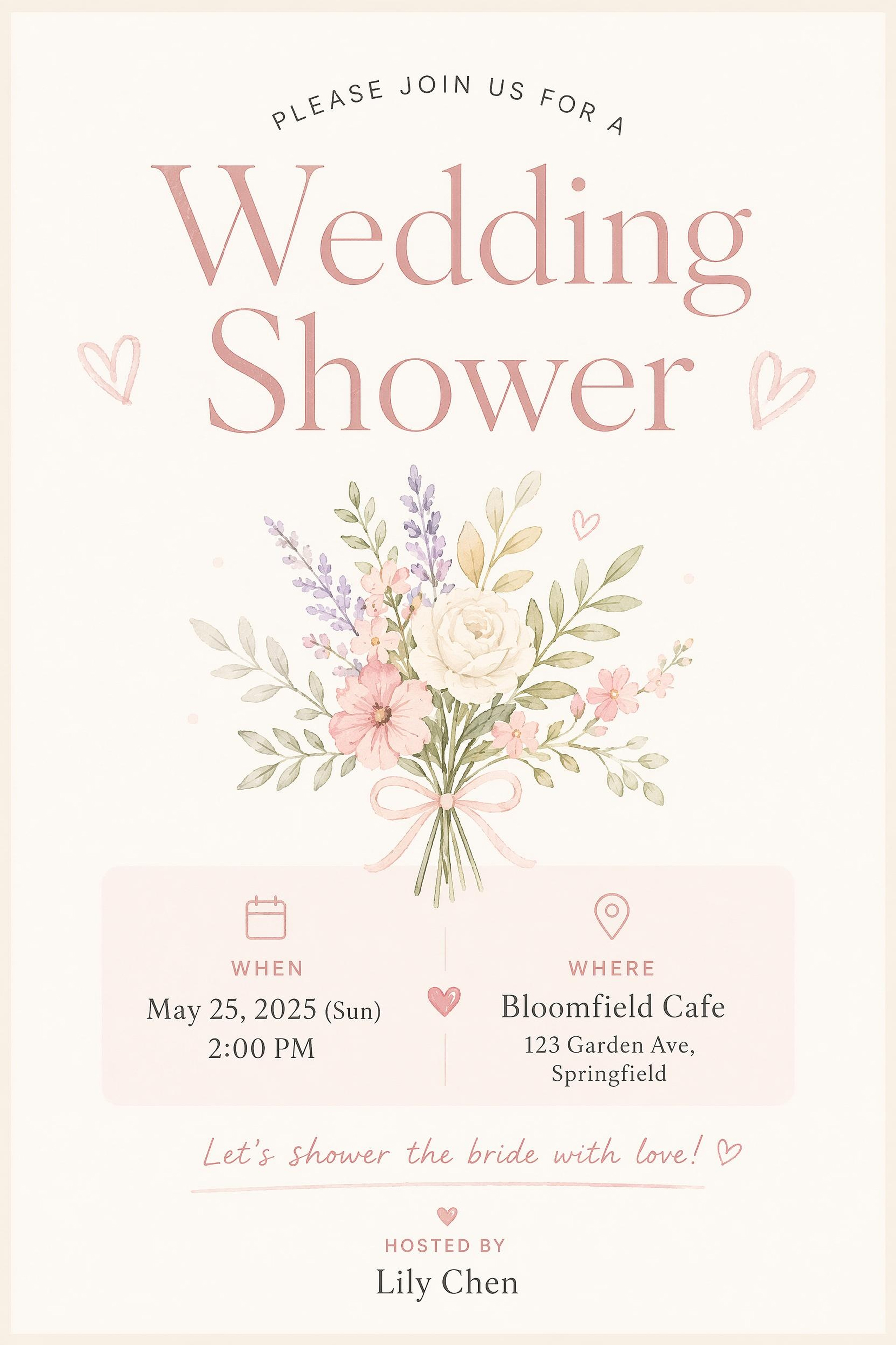AI Generated wedding poster 
