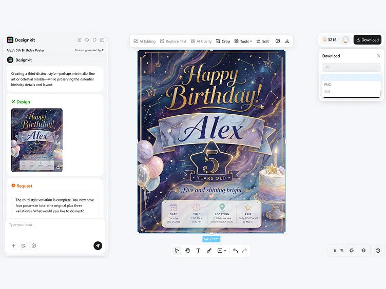 How to Make a Birthday Poster With AI