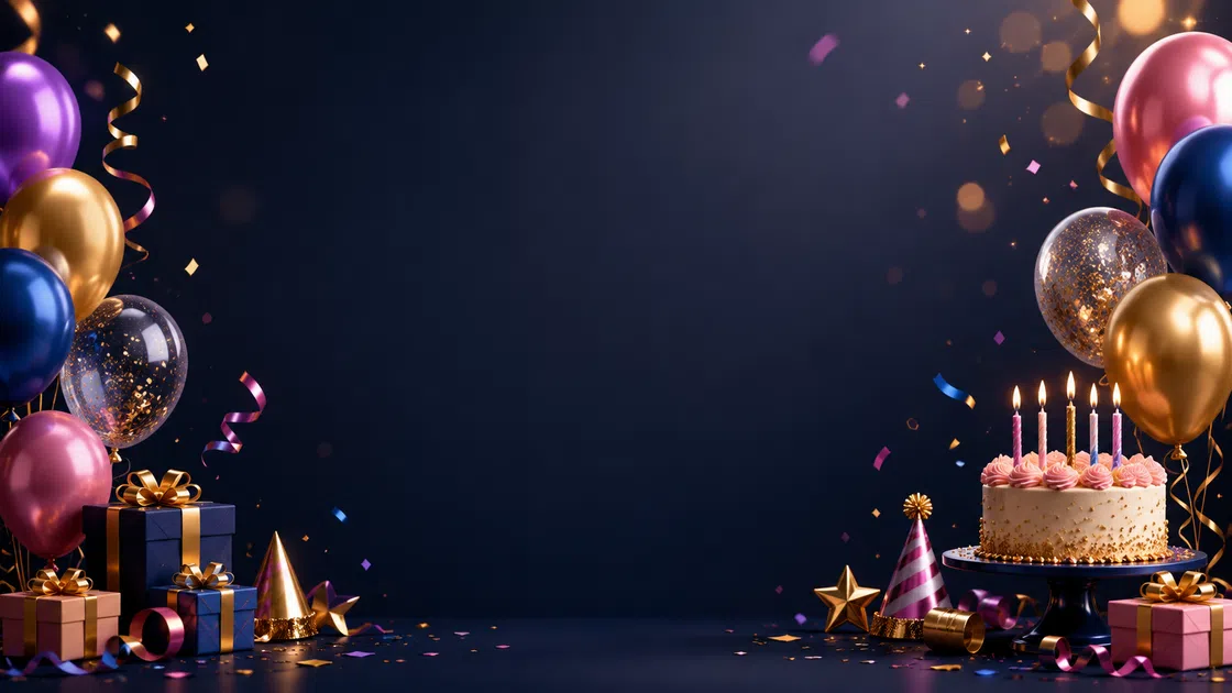 birthday party poster background