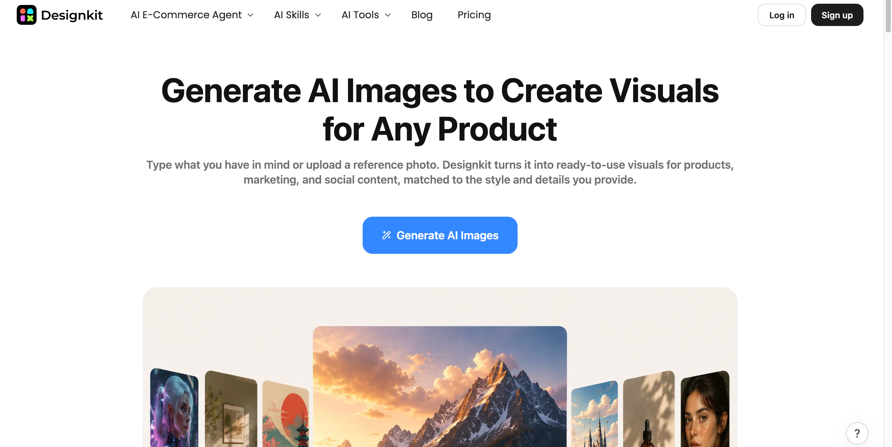 Generate Images in Your E-Commerce Workflow Designkit AI image generator