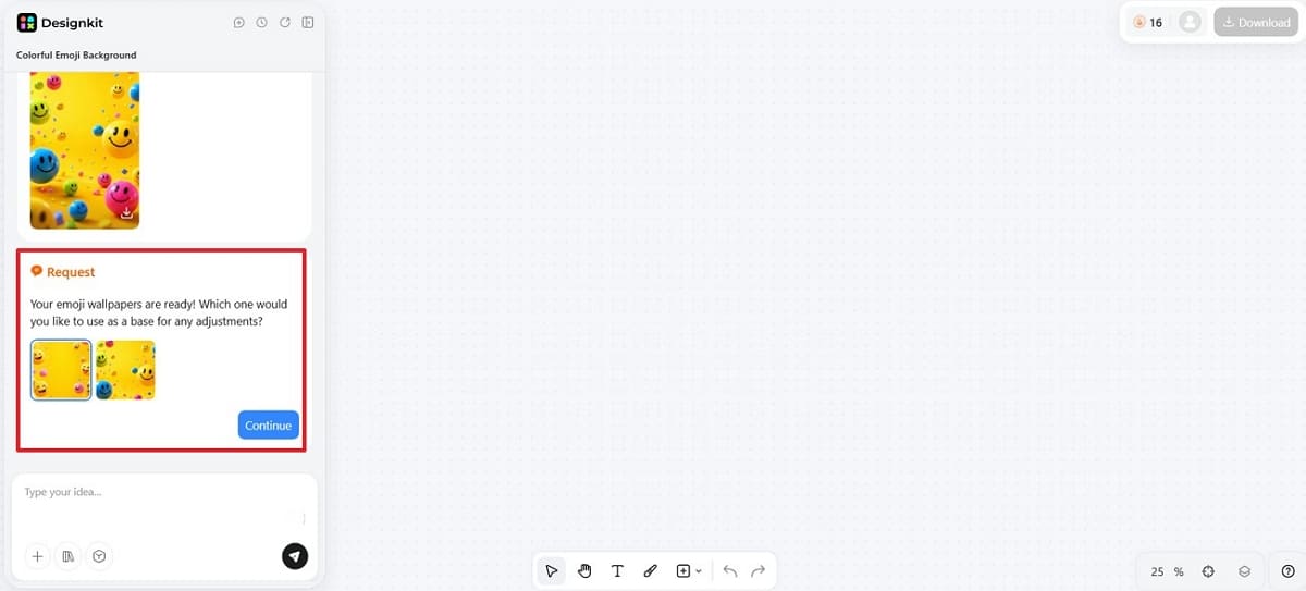 choose desired emoji wallpaper