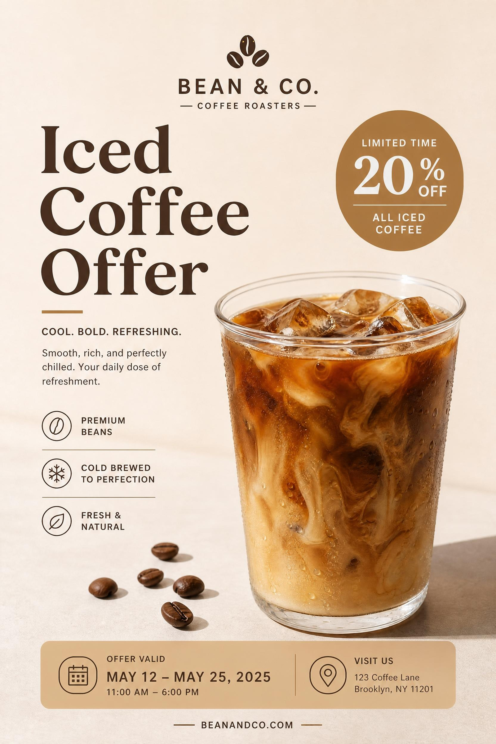 AI Generated cafe poster