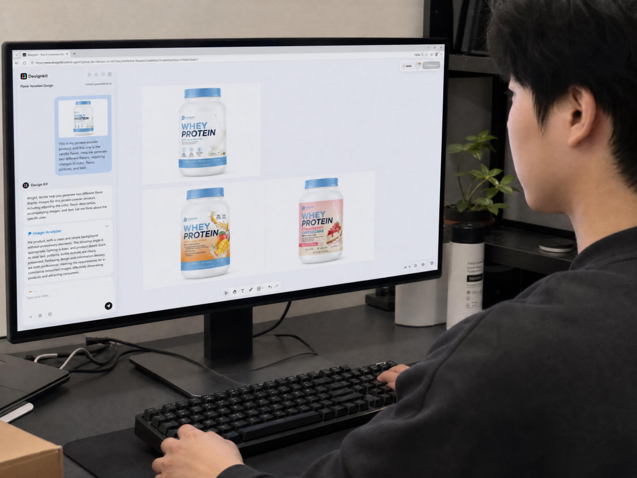 Scale supplement catalogs with consistent visuals