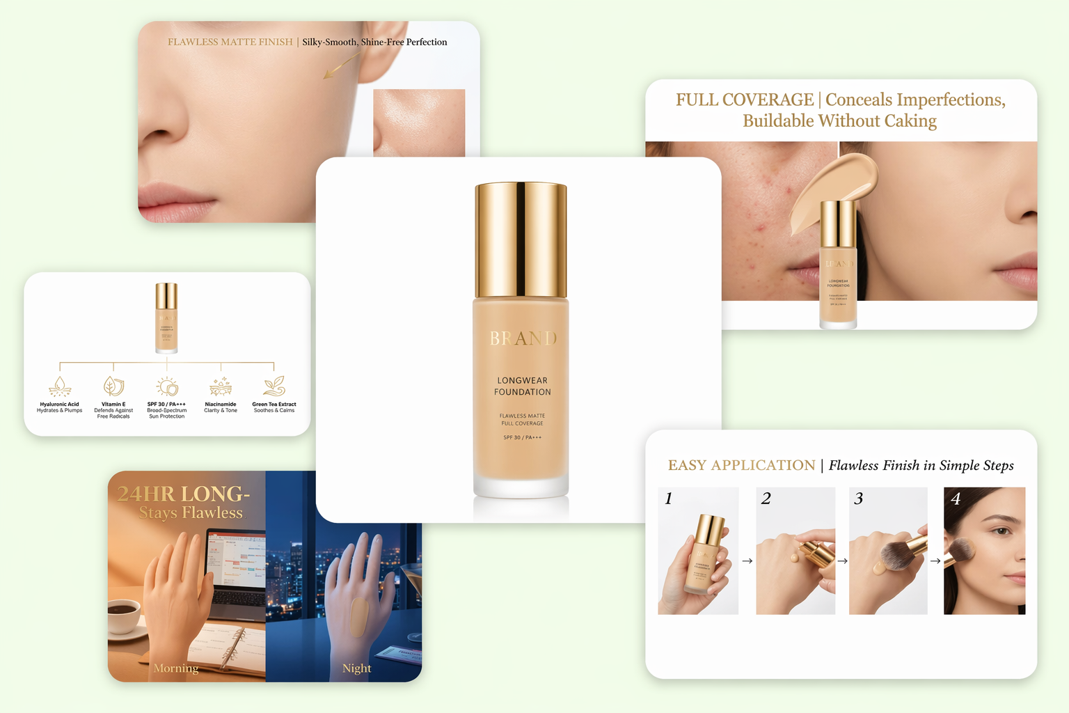 AI cosmetics product photography 