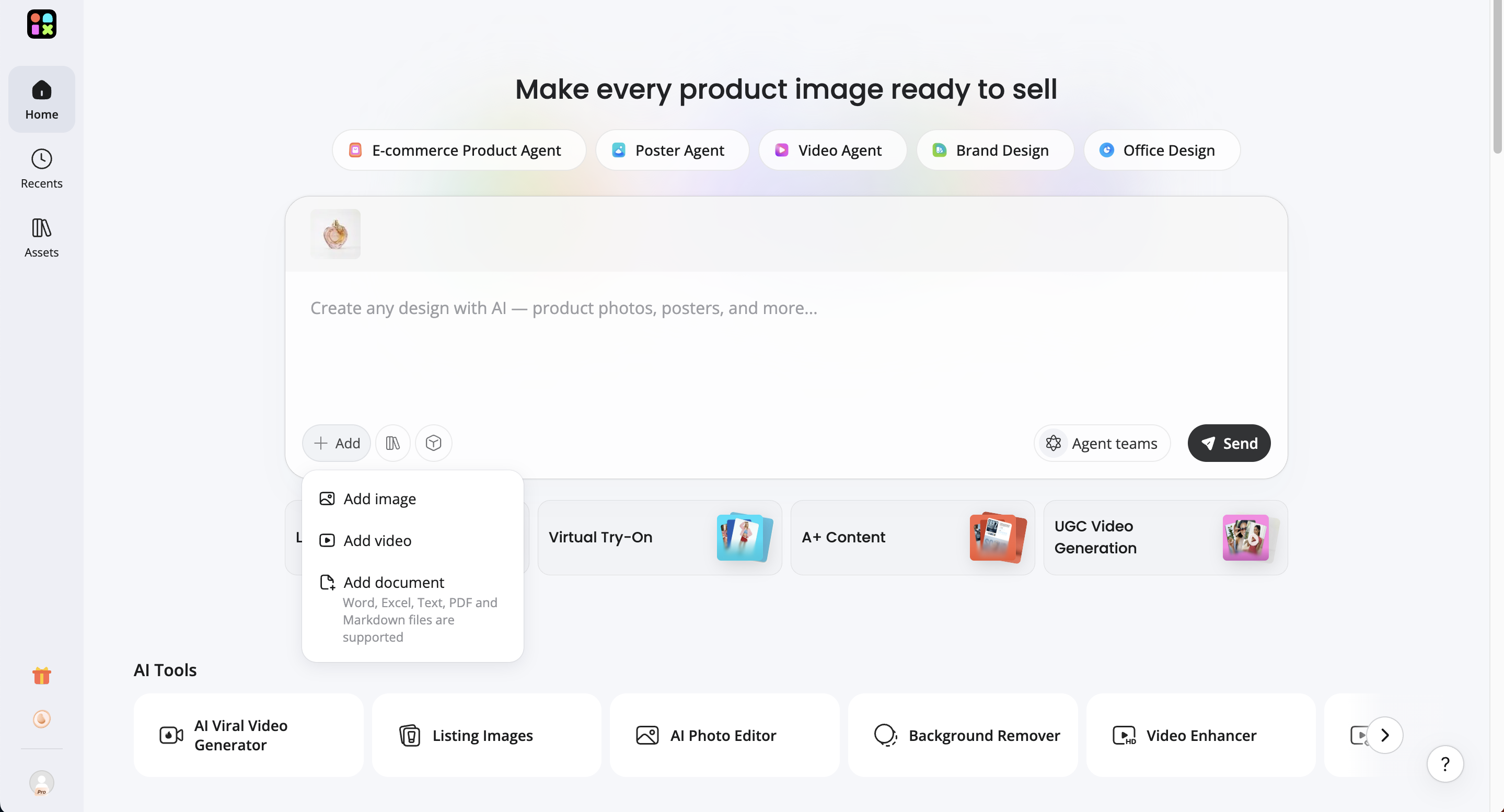 Upload your product image