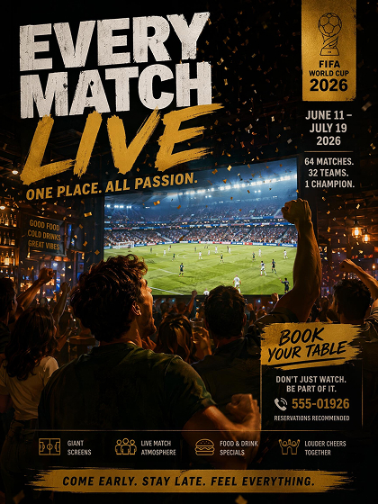 world cup watch party poster