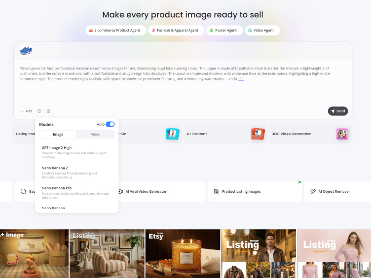 Generate Shoe Product Images