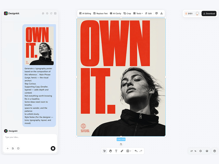 How to Create a Typography Poster With AI