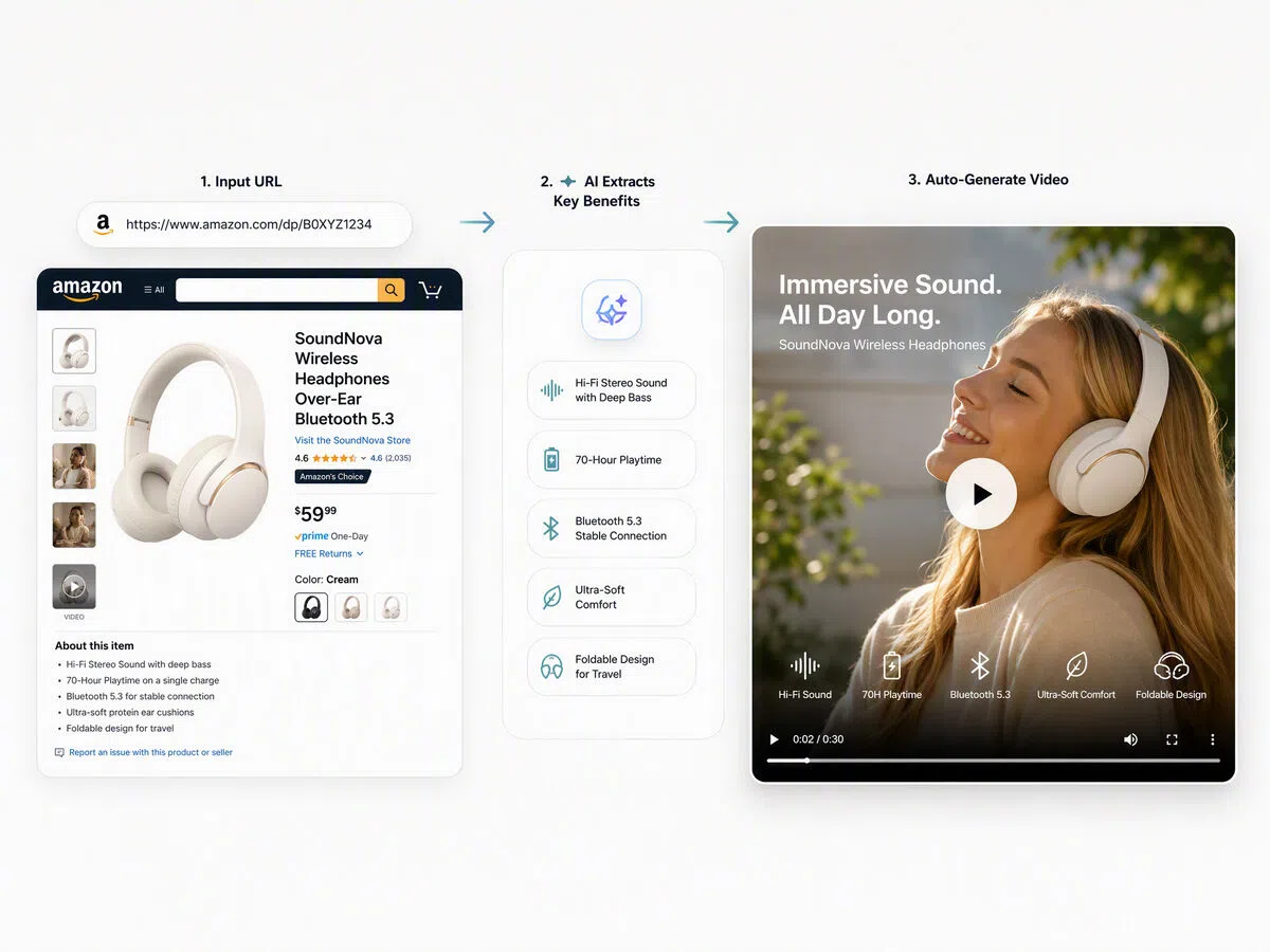 Convert One Product Link Into Short Ads