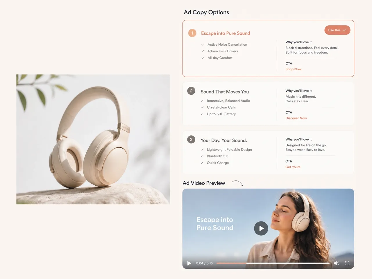 Get Product Campaign Copy Faster