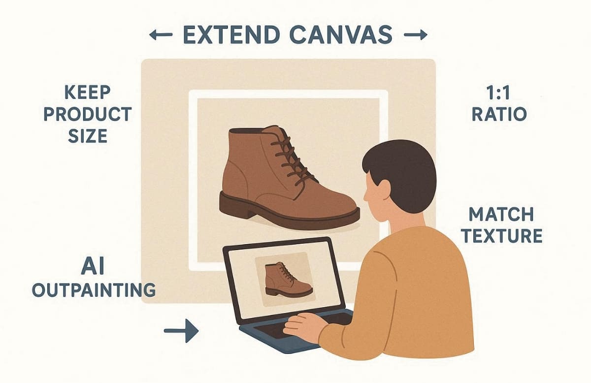 extend canvas in etsy listing