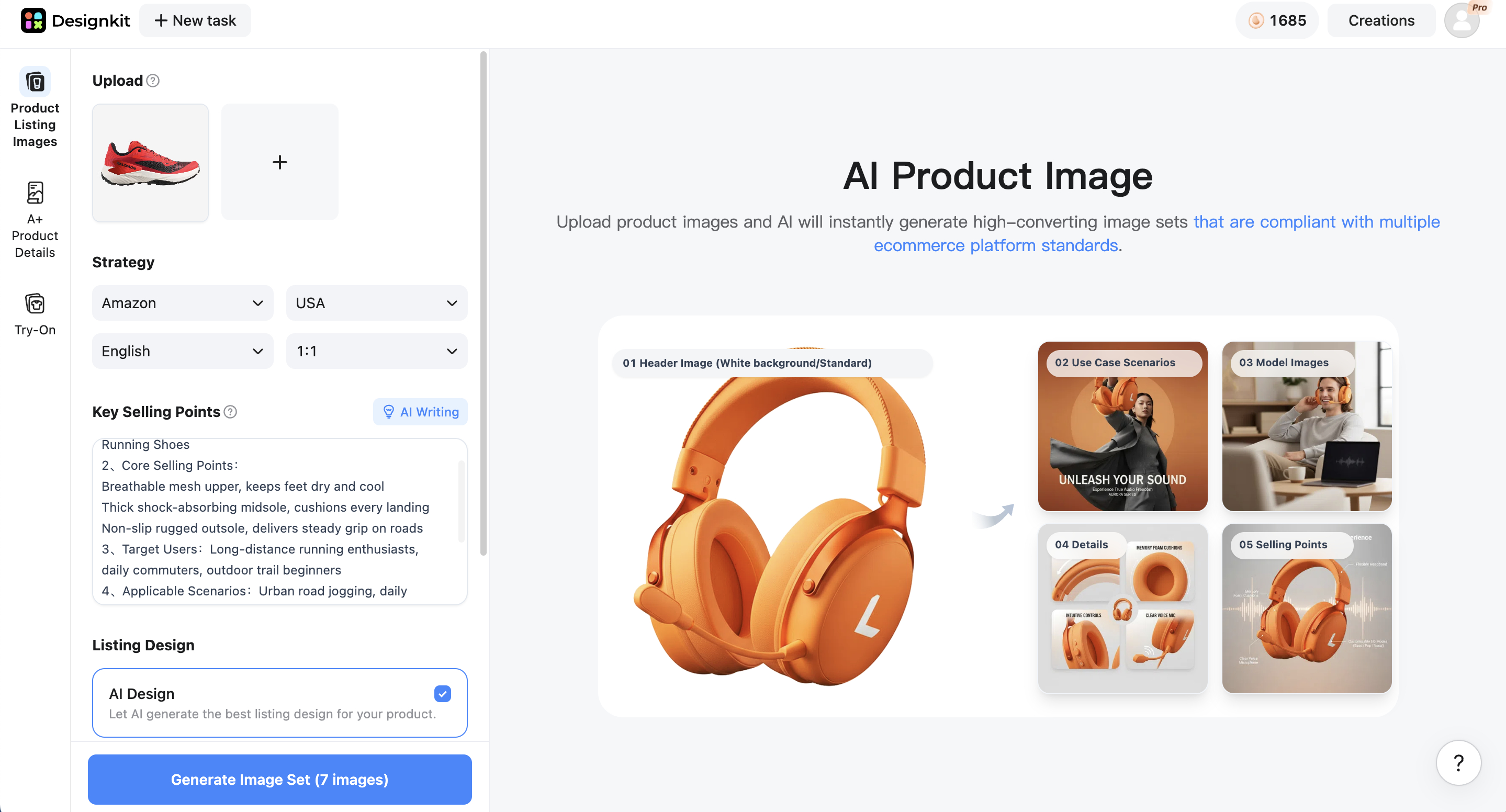 Upload product image Upload product image