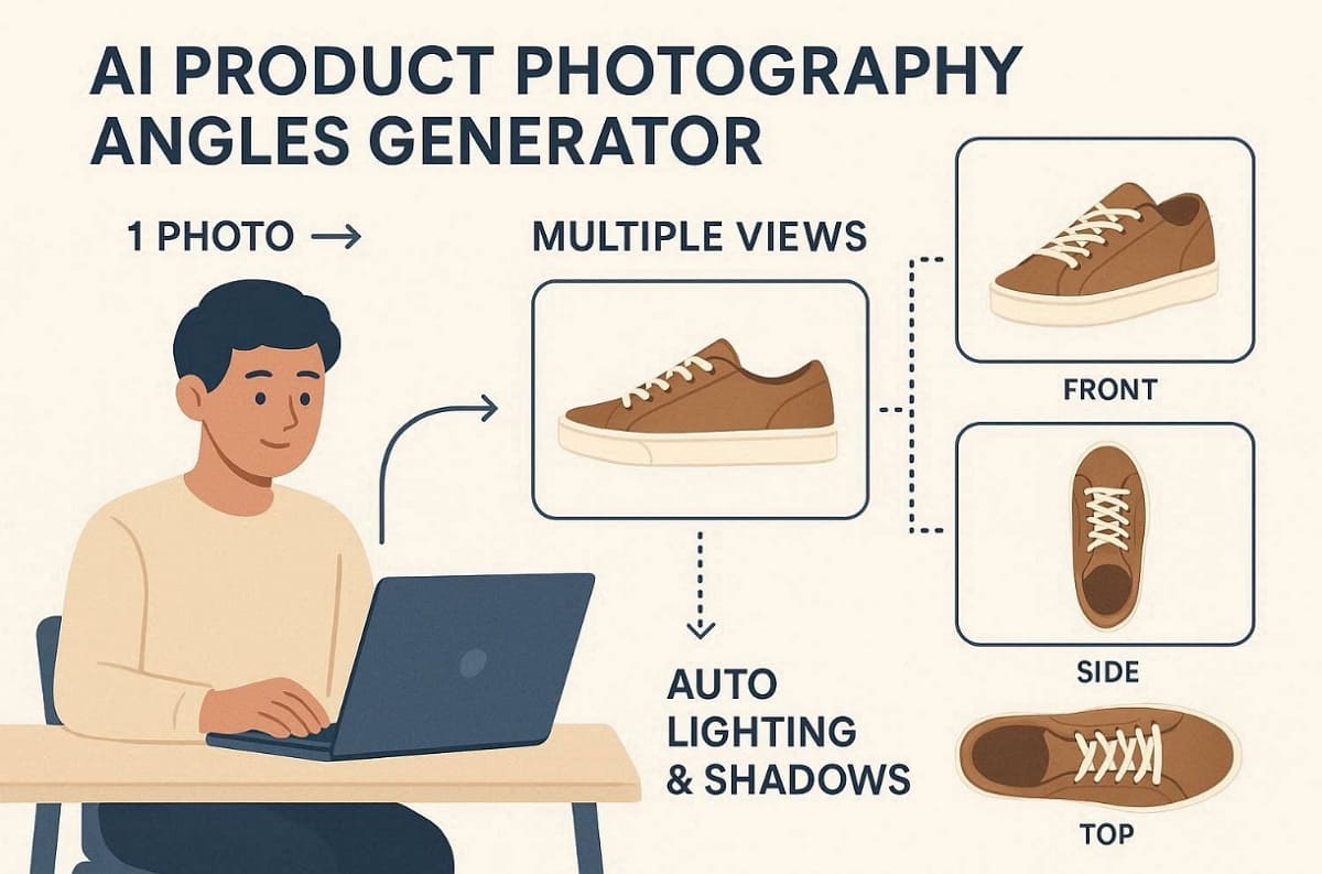 define ai product photography angles