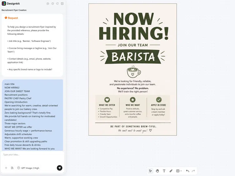 How to Make a Recruitment Poster With AI