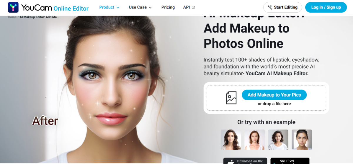 youcam virtual try on