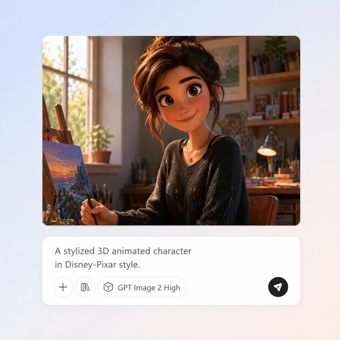 make cartoon characters from images and text