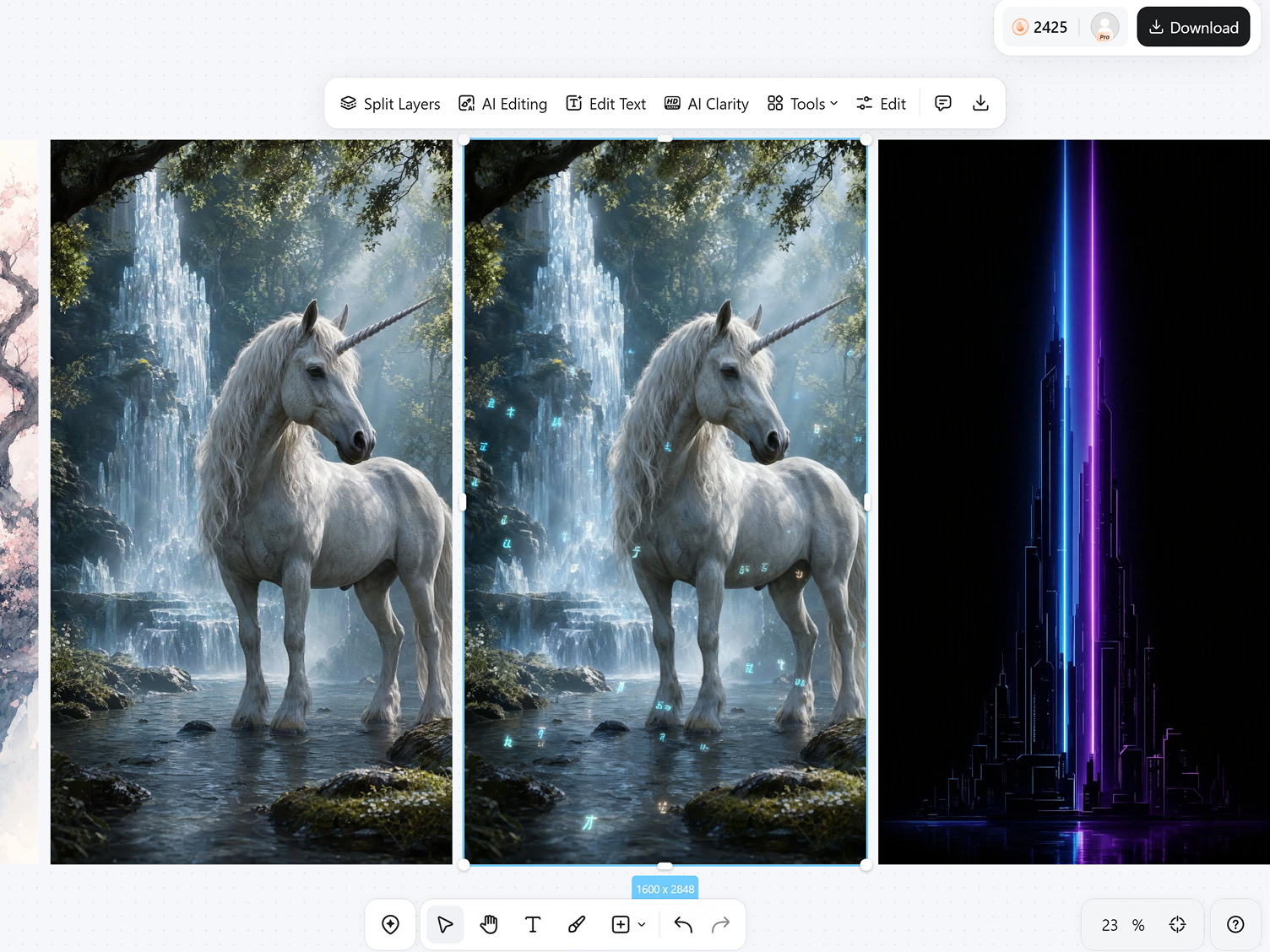 Generate, Compare, and Download