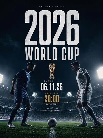 world cup match day poster