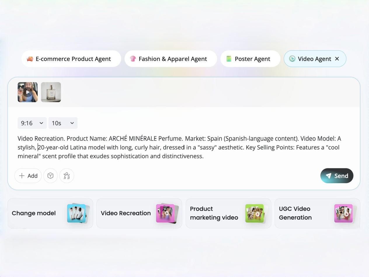 enter a prompt to recreate video