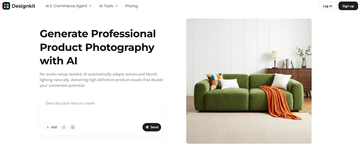 designkit ai product photography generator