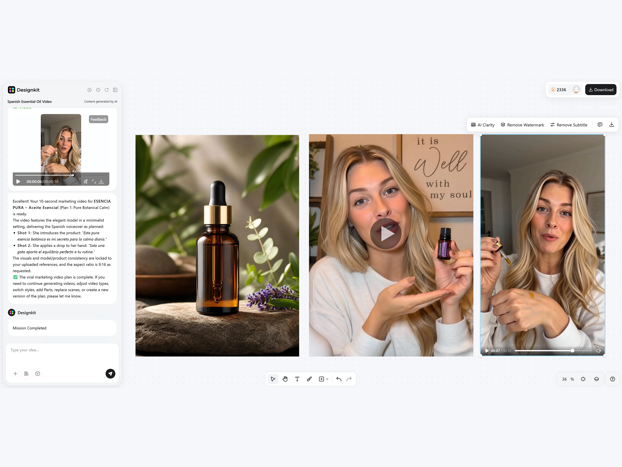Preview and export