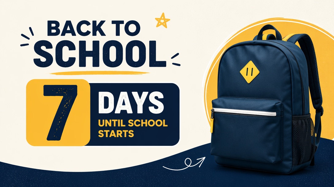 Back-to-School ad: Create a First-Day Countdown Series