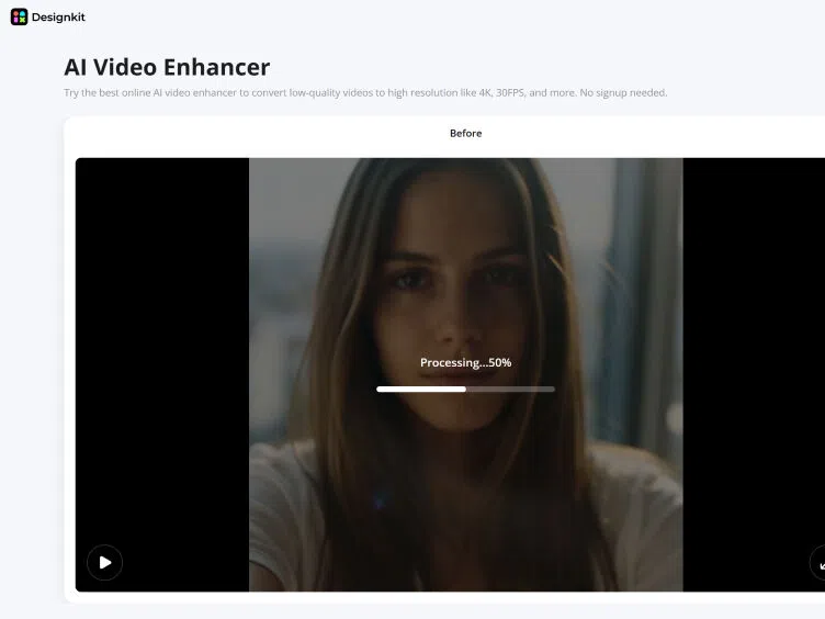 Choose 4K and Click Enhance