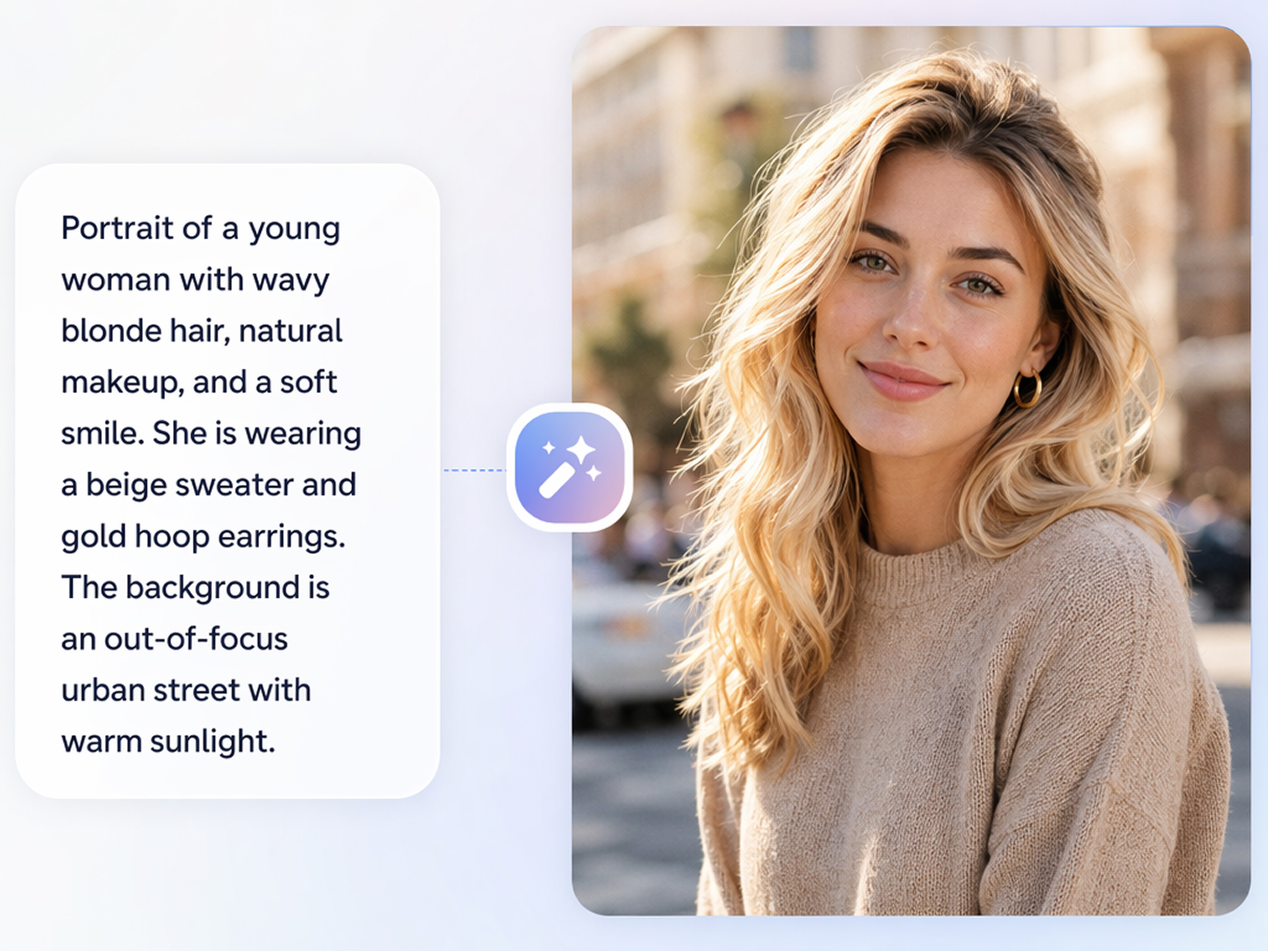 Generate Portraits From Text Without a Photo