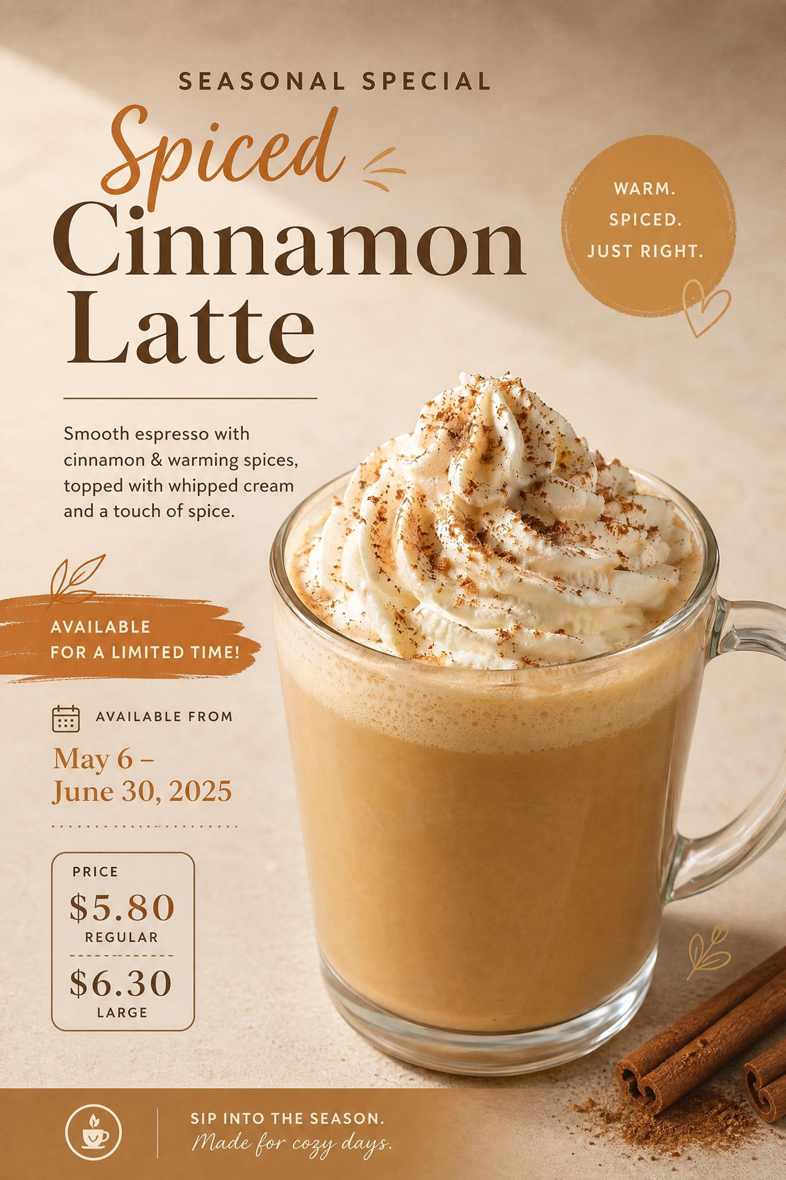AI Generated cafe poster