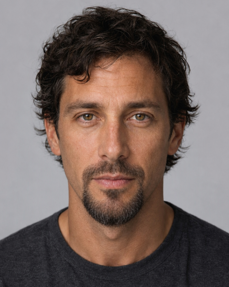 AI Generated Human Portrait using ai beard filter