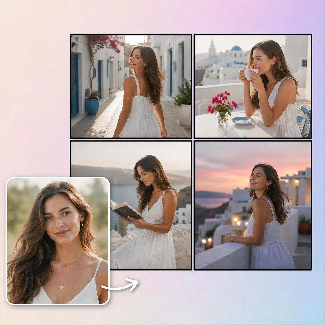 Generate a storyboard from images and text