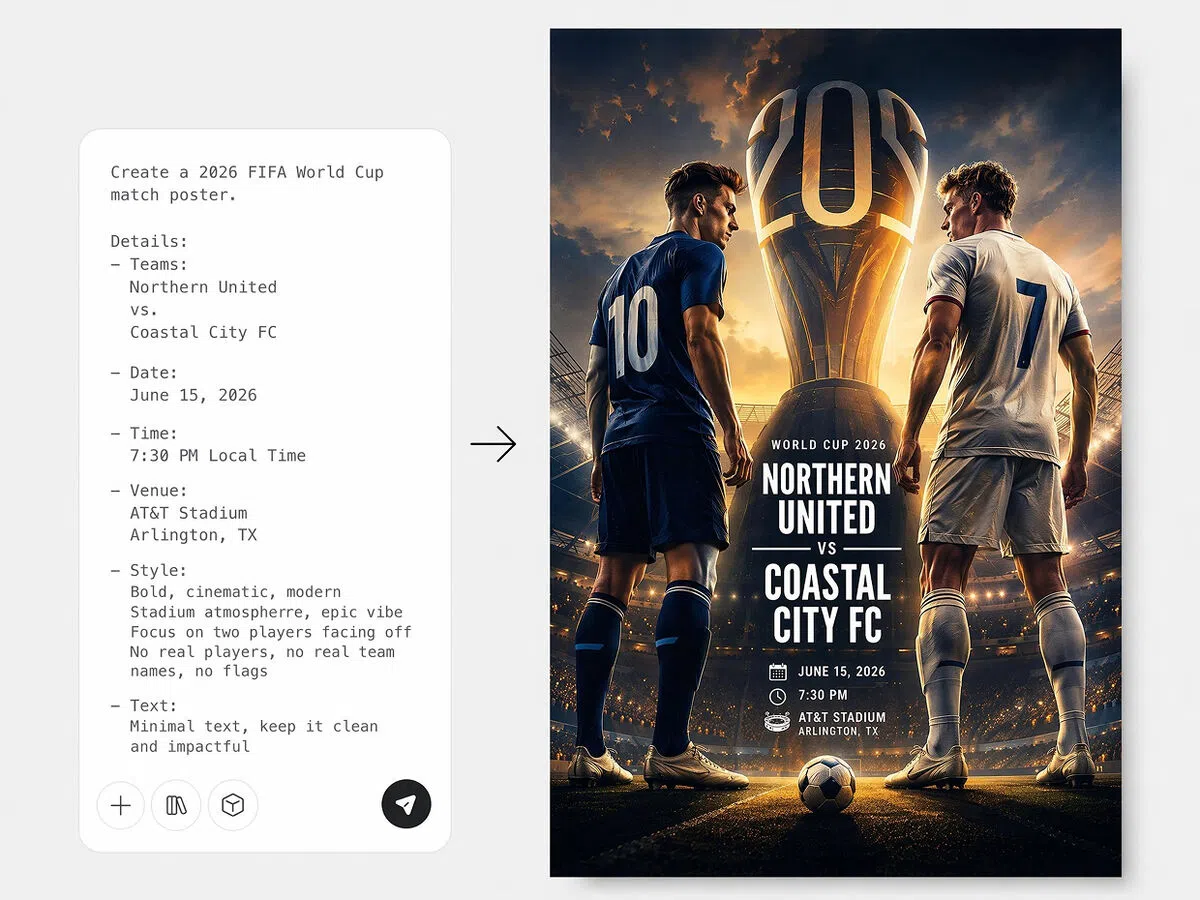 world cup poster generator