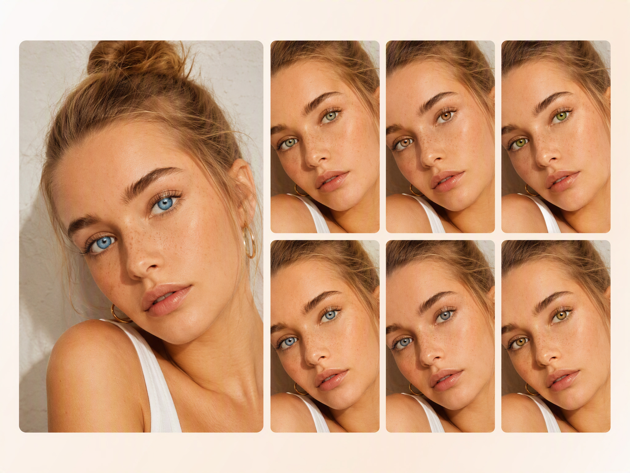 Show Clients Different Eye Color Options Before Final Editing
