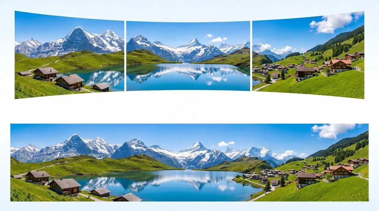 Merge Travel Shots Into Wide Scene Images