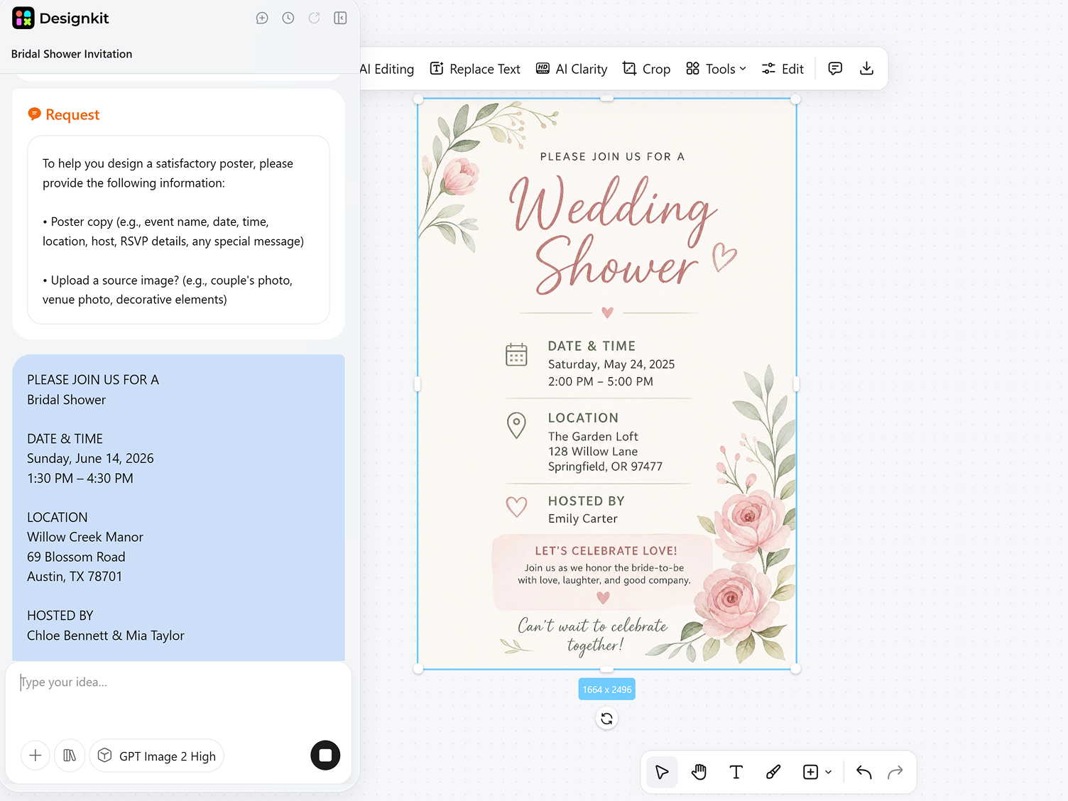 How to Make a Wedding Poster With AI