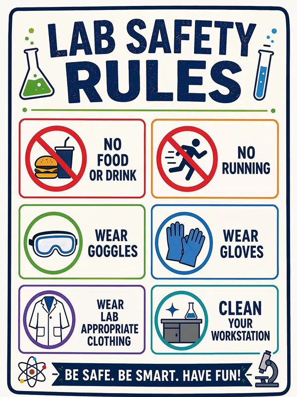 AI Generated Lab Safety Poster