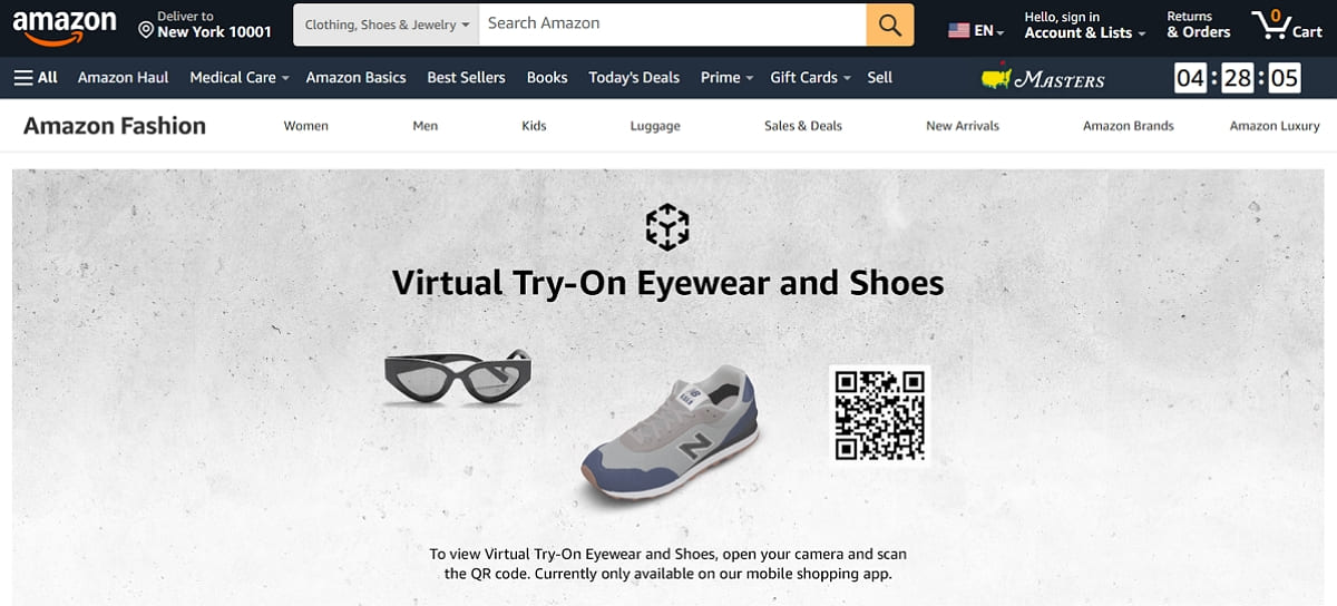 amazon virtual try on
