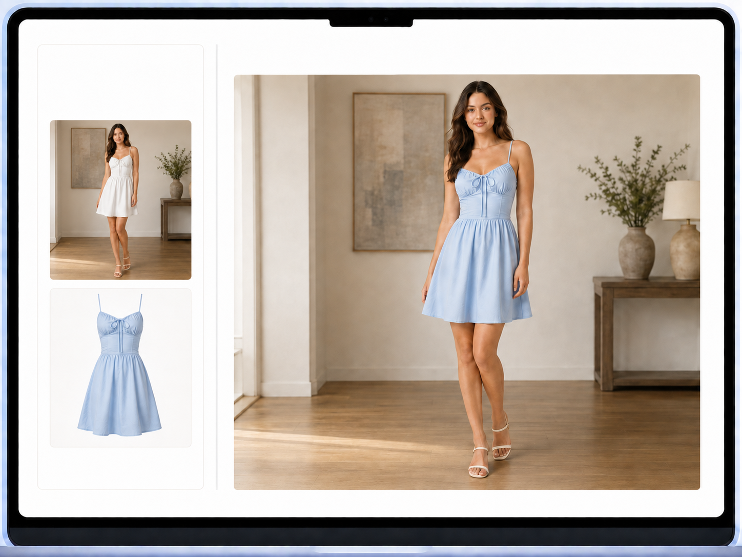 Present a Garment on an Existing Model Photo
