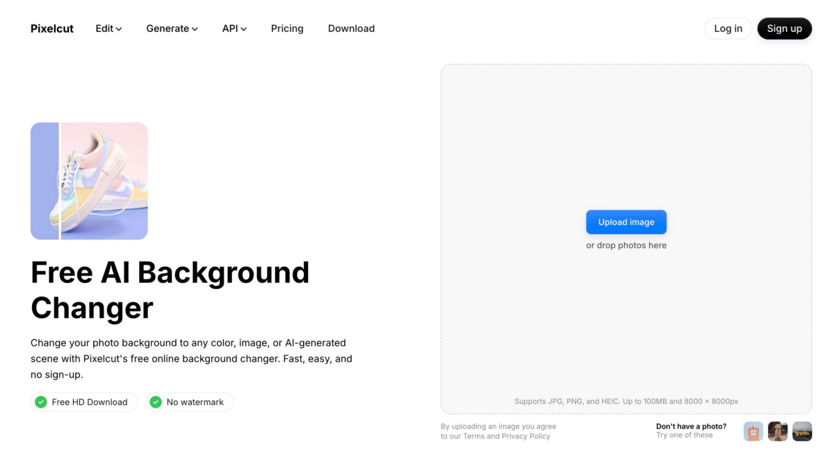 Pixelcut Background Changer