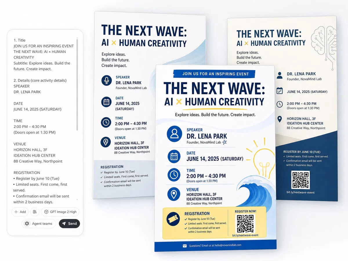 AI Switches Layouts for Different Poster Types