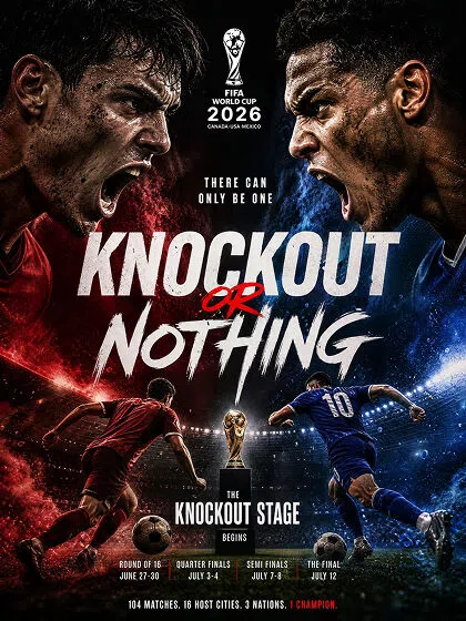 world cup match day poster