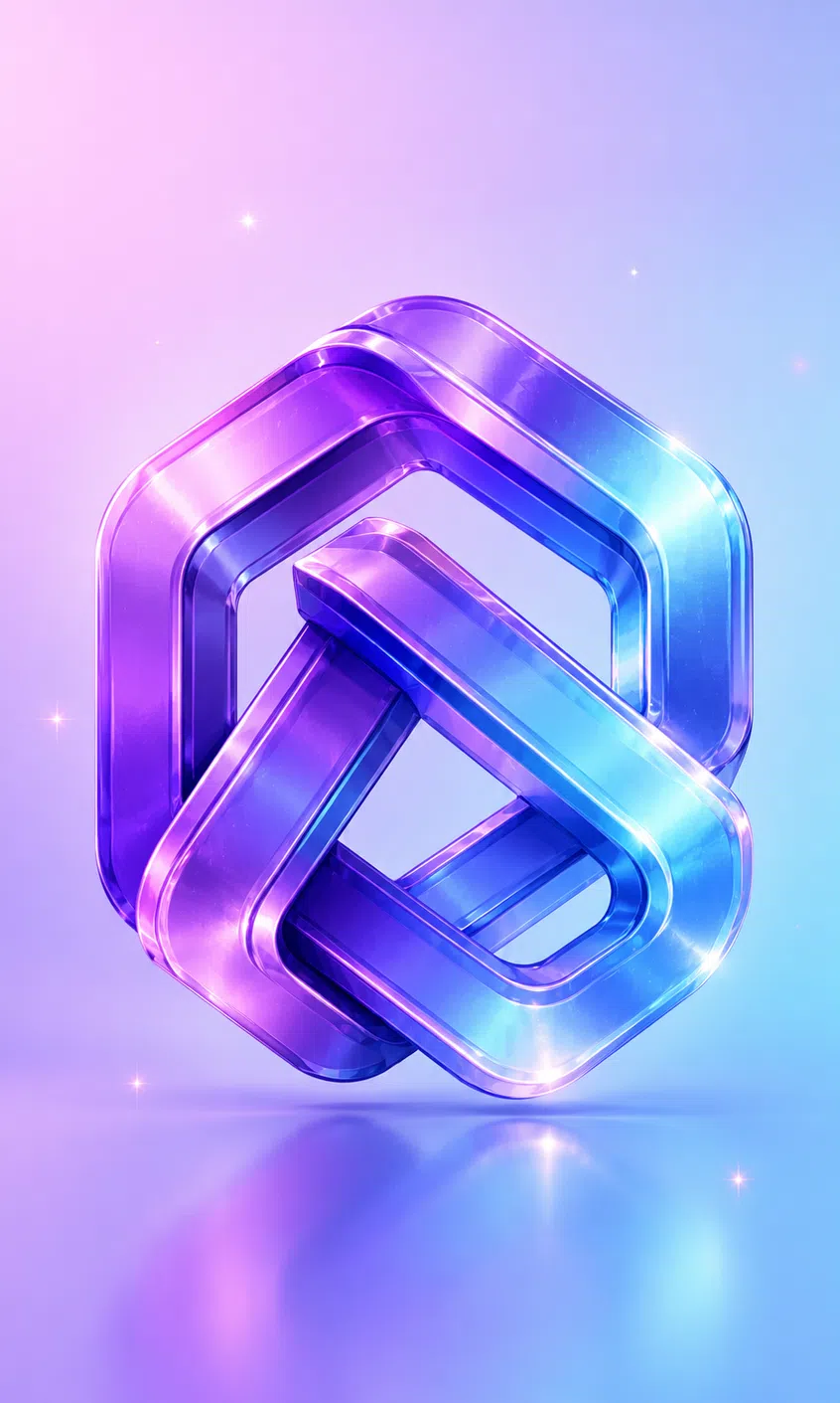 Glossy Abstract 3D Logo