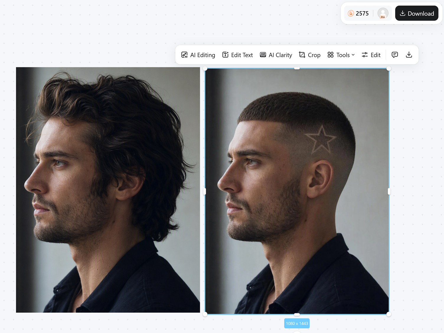 Create a Buzz Cut Try-On With AI