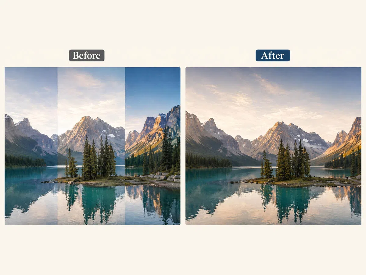 Blend Two Images Without Manual Editing